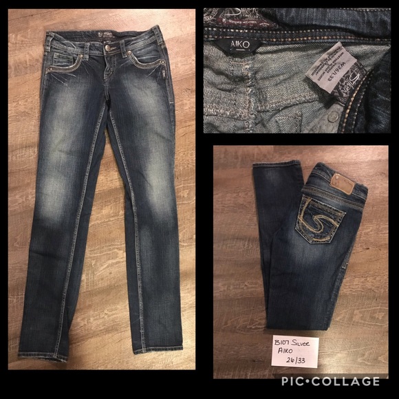 Silver Jeans Denim - Silver Aiko Jeans Silver Jeans Denim - Silver Aiko Jeans